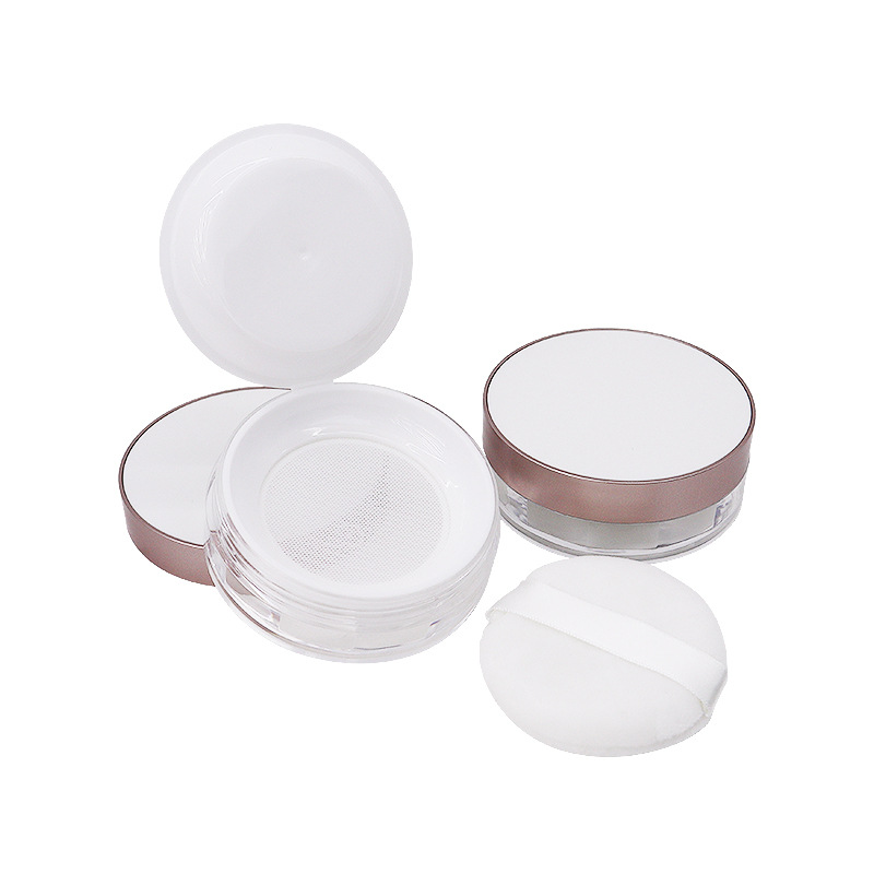 En stock caja de polvo suelto material de embalaje portátil red elástica caja de polvo suelto embalaje caja vacía pastel de polvo miel en polvo caja de material de embalaje precio de fábrica