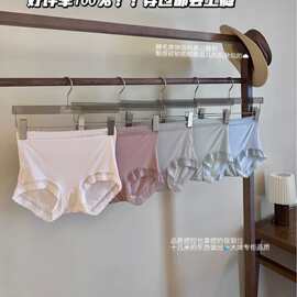 A166#裸感养护抱抱内裤女紫杉醇裆抑菌透气排湿高弹磨毛面料女士