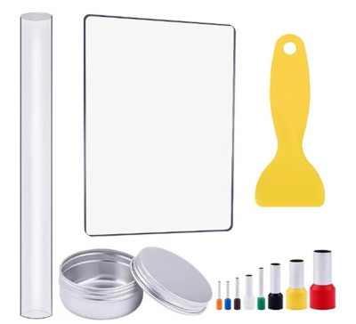 跨境 亚马逊11件套陶泥粘土工具压泥板聚合物DIY圆形刀盒粘土工艺|ru