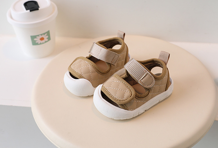 Xiaoxiangfeng Girl Baotou Sandali Walking Baby Suola Morbida Scarpe da Spiaggia per Ragazzi 1-3 Anni_voghion.com