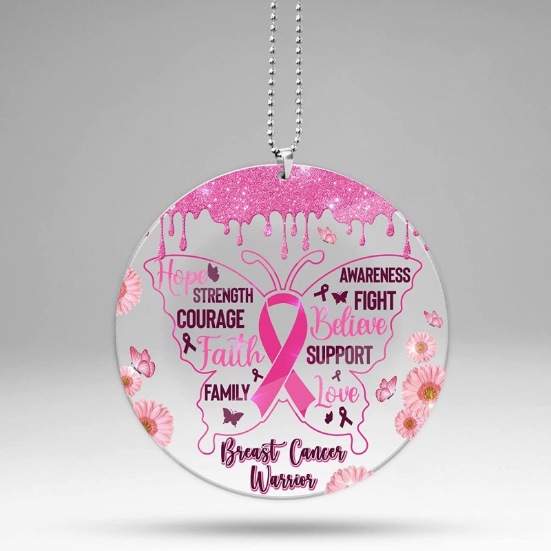 Nuevo acrílico 2D cinta rosa accesorios para automóviles, accesorios de guerreros