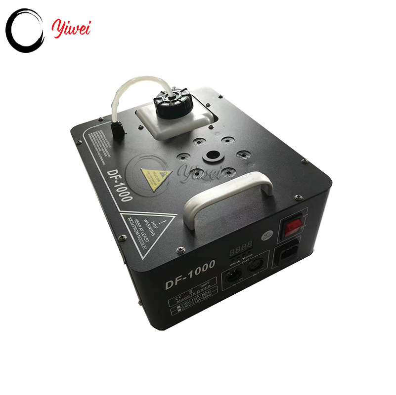Máquina de vapor 1000W para bodas, 6 LED, chorro de humo y efectos de escenario