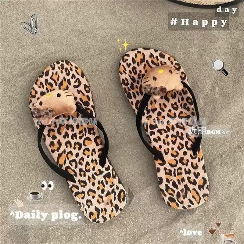 Hello kitty, cute flip flops, high quality beach slippers