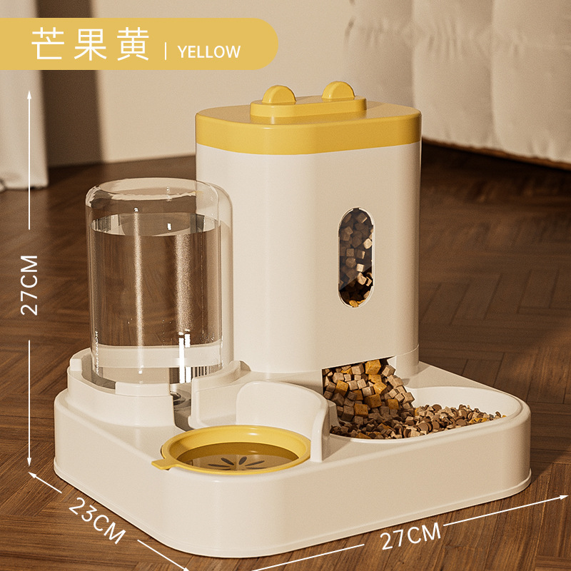Tazón para gatos Tazón para perros Tazón para gatos Tazón para comida para gatos Alimentador automático Tazón doble Tazón para beber Protección integrada Productos para mascotas Protección de la columna cervical