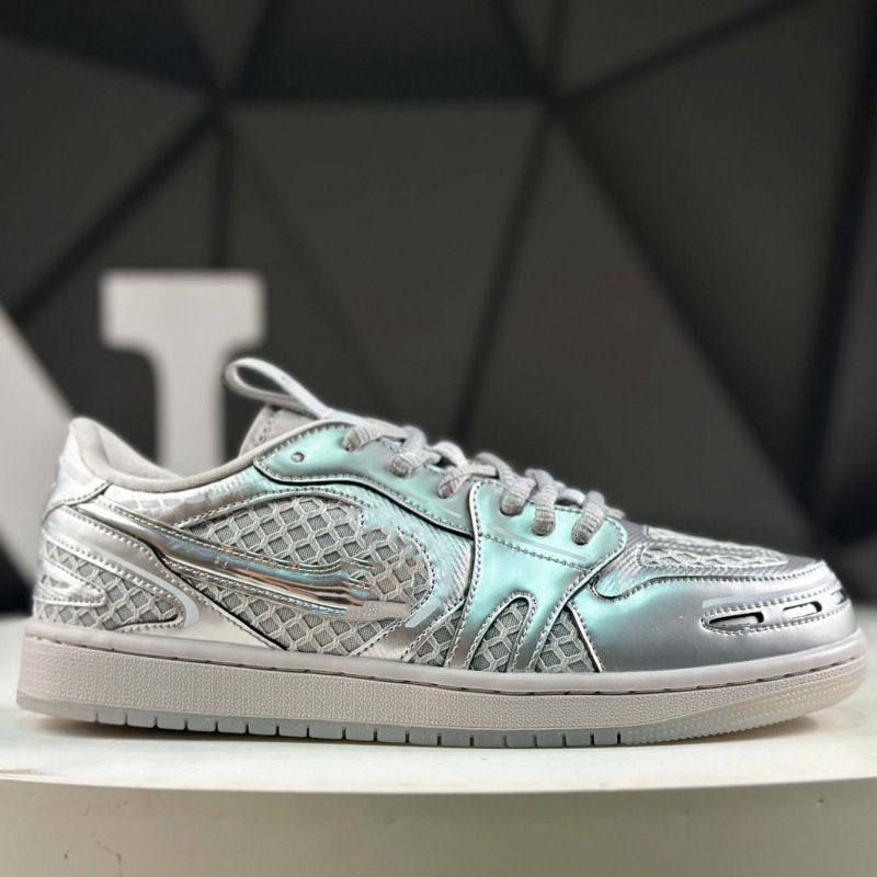 Original branded AJ1 sneakers, bio-hack neon color-blocking street shoes, unisex low-top casual trendy shoes