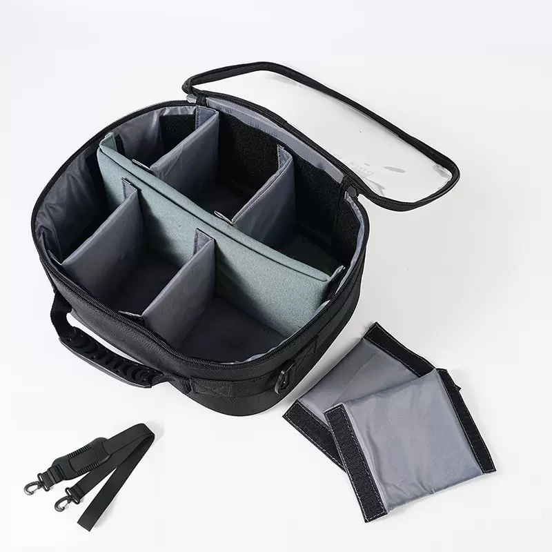 跨境热销渔轮收纳包多功能户外渔具包透明大容量纺车轮水滴轮背包