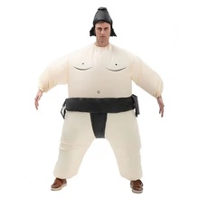 跨境專供相撲充氣衣服萬聖節服裝年會日本搞怪摔跤派對表演胖子服