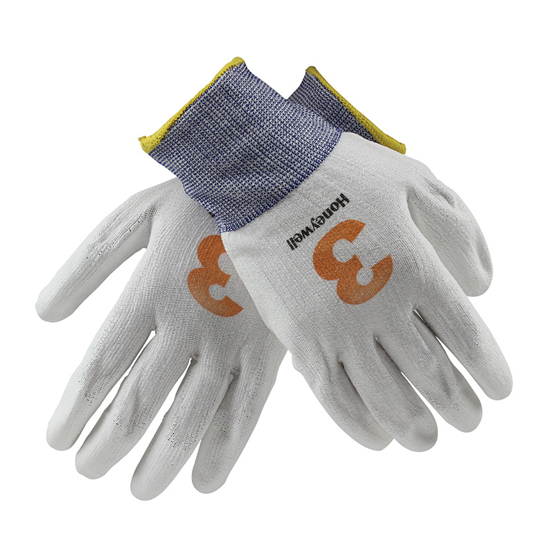 霍尼韦尔2318769CN舒适型PU涂层3级防割手套白色防割劳保手套