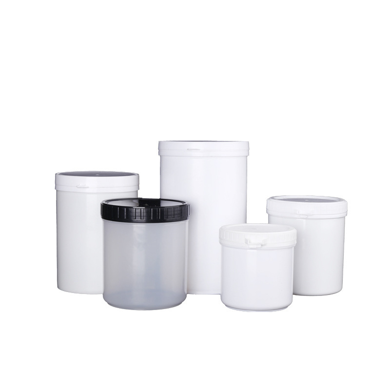 500gプラスチック缶粉剤缶引き裂き蓋付きワッシャ蓋付き2l広口プラスチック缶1kg爆発塩缶|undefined