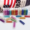 Nail trigger supplies Nail wlyry sequin beads long strip glitter hollow sequins 12 small round bottles 6 models