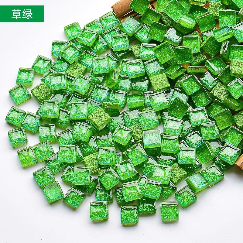 200克diy多元闪粉马赛克集合水晶自由石玻璃儿童手工材料颗粒|undefined