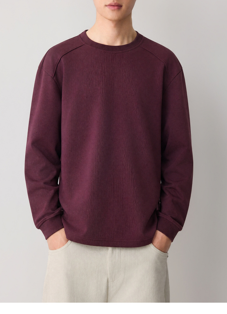 Áo hoodie nam nỉ cao cấp phong cách thông minh, chia cắt lập thể, kiểu dáng đơn giản hiện đại — đen chi tiết 29