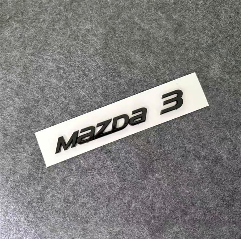 Suitable for Changan Mazda Car Logo Mazda3 6 Modified Black English Alphanumeric Rear Trunk Car Logo