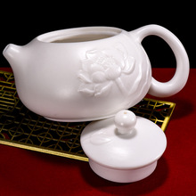 素烧羊脂玉茶壶家用白瓷高档手工西施壶泡茶壶功夫茶具分茶器礼品