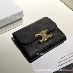 2025 新製品卸売凱旋門高品質第一層牛革財布 70% off 財布女性カードバッグ ID バッグ