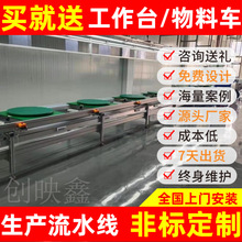 按摩器组装线免费建模自动化水平循环倍数链生产线定制自动皮带线