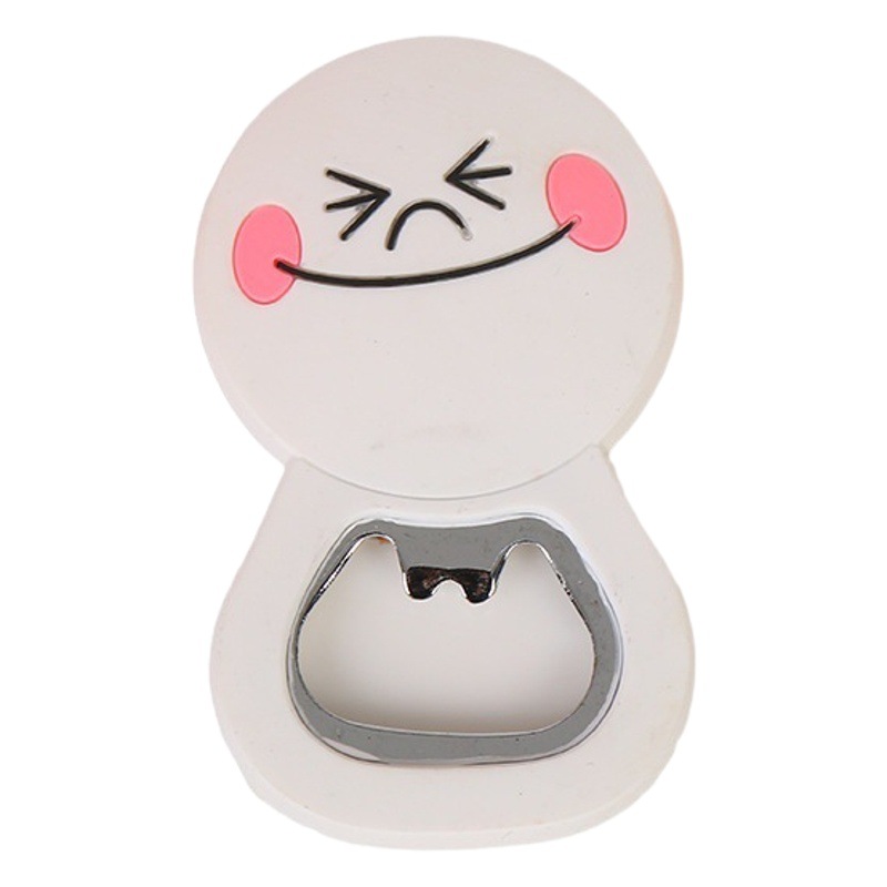 Manufacturer's Creative Bottle Opener Refrigerator Magnet Magnetic Soft Glue Household Beer Bottle Opener Artifact Cap Remover Gift