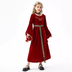 ハロウィーン子供服ルネッサンス中世ワンピース子供服レトロ宮廷ヨーロッパ女の子農場
