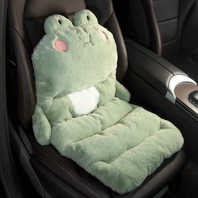 車の冬のクッションの一体式のアニメのぬいぐるみのかわいい車内の保温のクッションは疲れません車のシートクッションに頼ります。|undefined