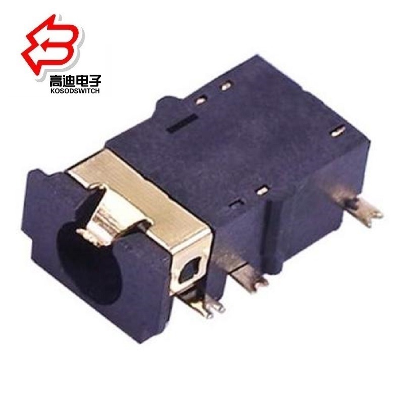 无头平口耳机插座沉板 平口无头耳机母座沉板 耳机母座沉板型厂家