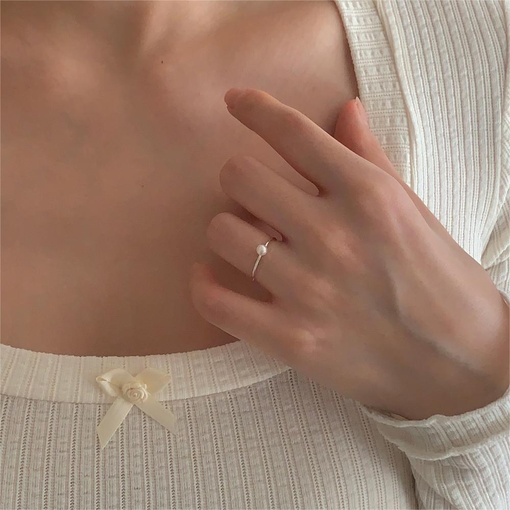 2g Weight 18K Gold Plated Plating Material Pearl Inlay Material Open Rings Classification Adjustable Ring Size 1 Piece Quantity Daily Occasion 925 Sterling Silver Material Geometric Pattern All Seasons Season Women's Gender Inlay Design Simple Style Style 18K Gold Plated 925 Sterling Silver Pearl Geometric Open Rings 925 Sterling Silver Rings 5