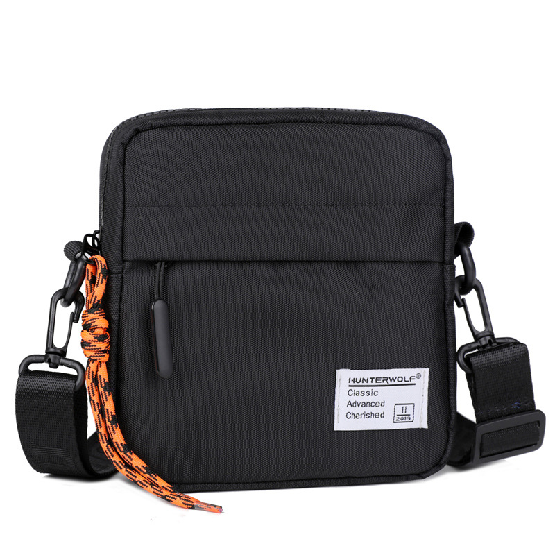 Caza del lobo 2023 bolso del teléfono móvil verano de los hombres mini bolsa de mensajero de moda bolso de hombro de los hombres calle de moda simple pequeña bolsa de moda