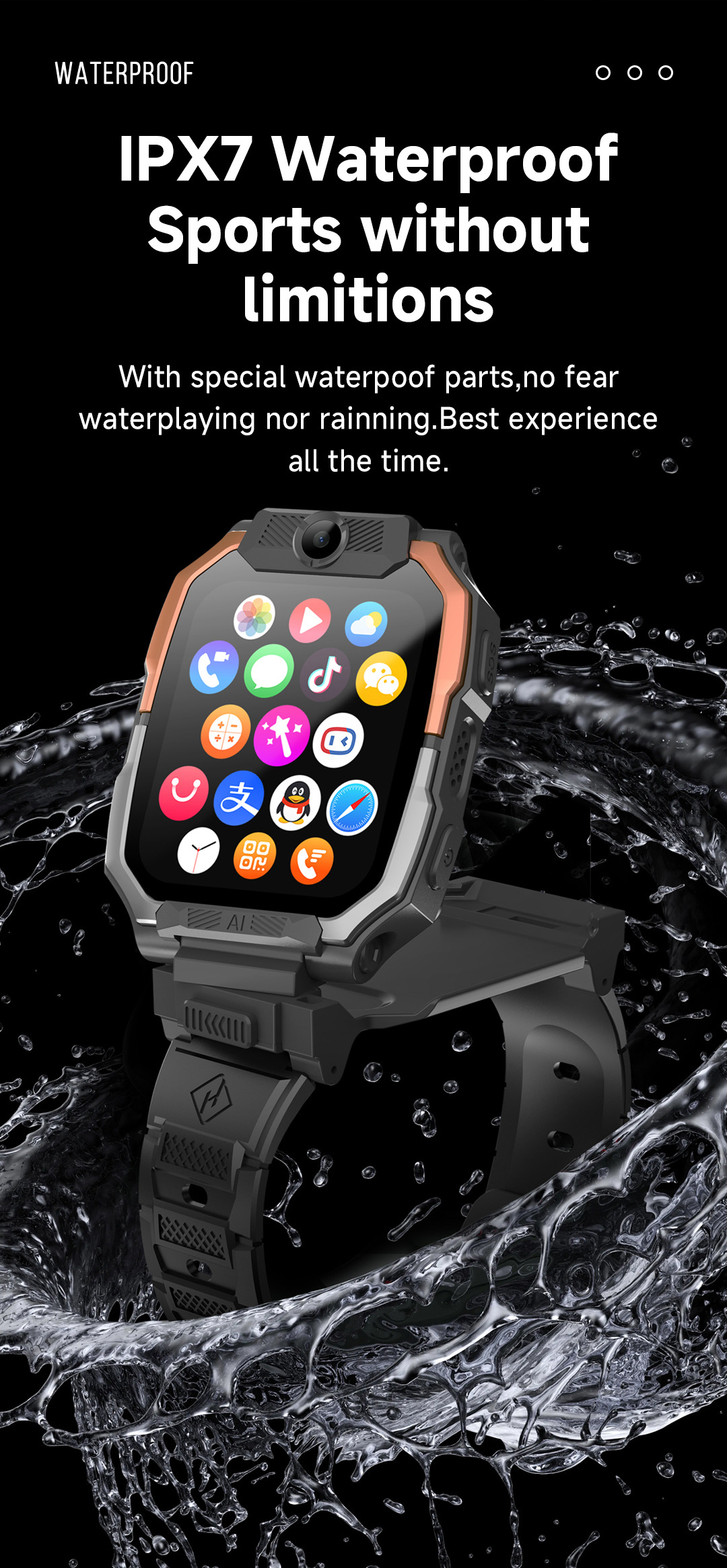 Cross-border smart children's smartwatch gifts for boys and girls, card-inserting video call watch factory direct sales undefined