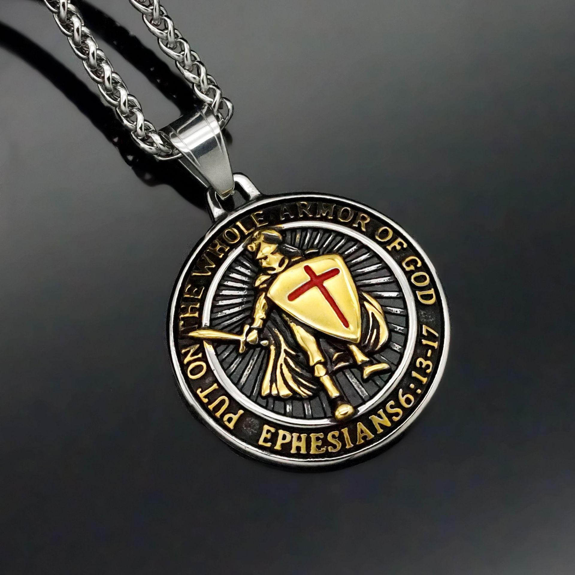 DIY Jewelry Accessories Classification 1 Piece Quantity 1 Piece 304 Stainless Steel Letter Knight Pendant