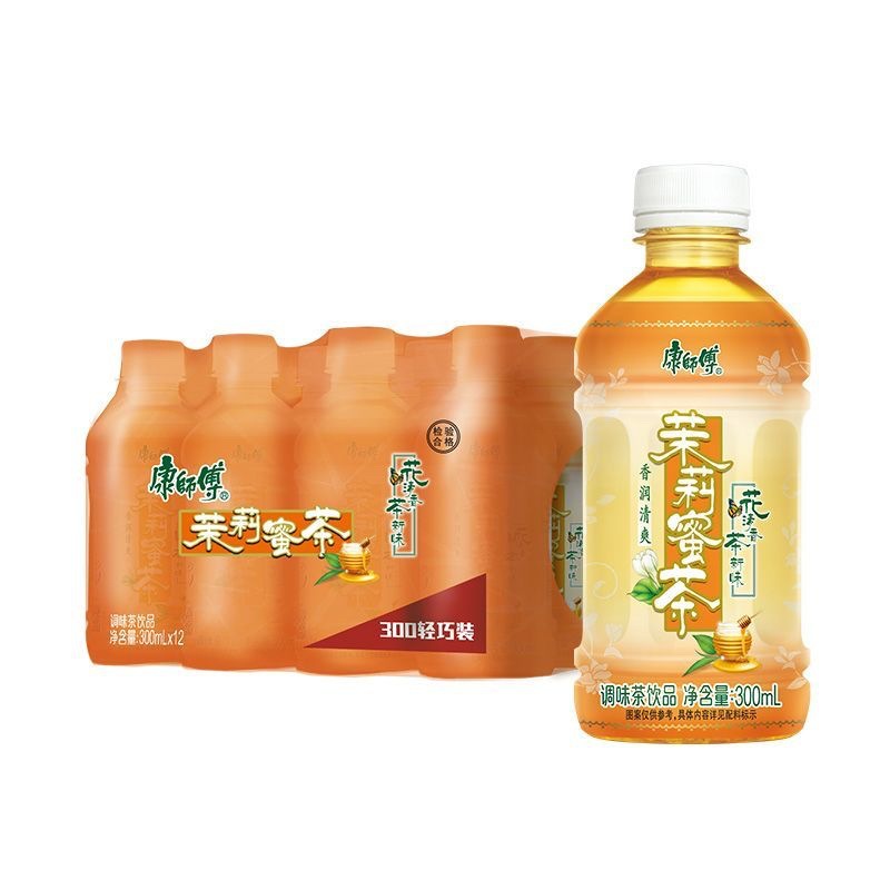 康师傅茉莉蜜茶绿茶冰红茶330*12瓶网红夏季解渴饮料饮品整箱批发
