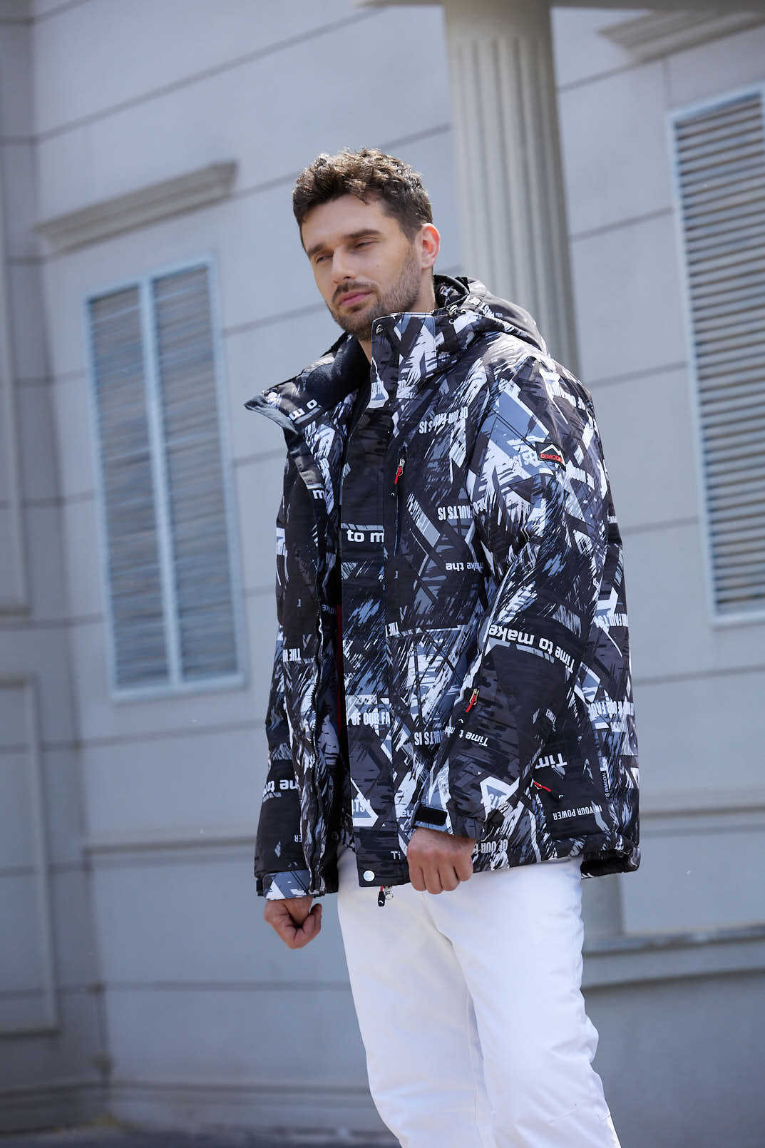 Men's Clothing suit single board double board thickened ski outdoor plus size larger men and women same style_viptrois.com