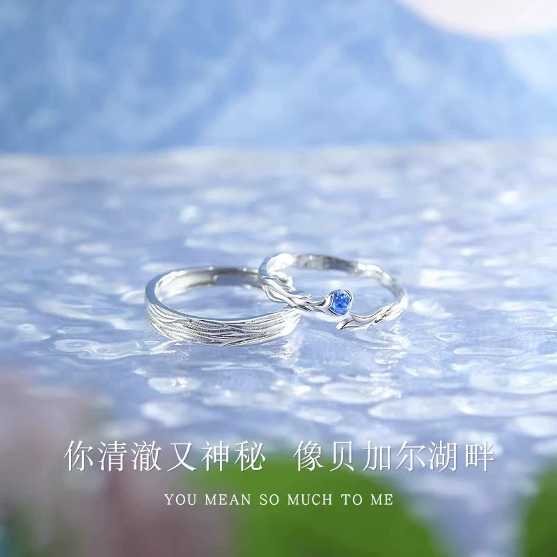 Маленькое дизайнерское кольцо для любимых к Дню святого Валентина для мужчин и женщин, серебро 925 пробы, легкая роскошь