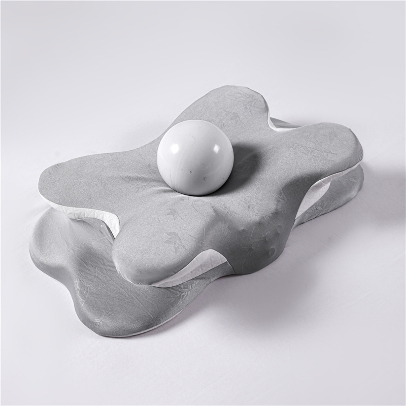 almohada de cuello de algodón de memoria mariposa transfronteriza, almohada de cuello de rebote lento, almohada de columna cervical de presión cero, almohada doméstica para adultos para dormir lateralmente, almohada para dormir profundamente