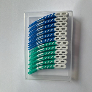 Silicone interdental brush interdental brush oral cleaning gap brush 72 boxed wholesale
