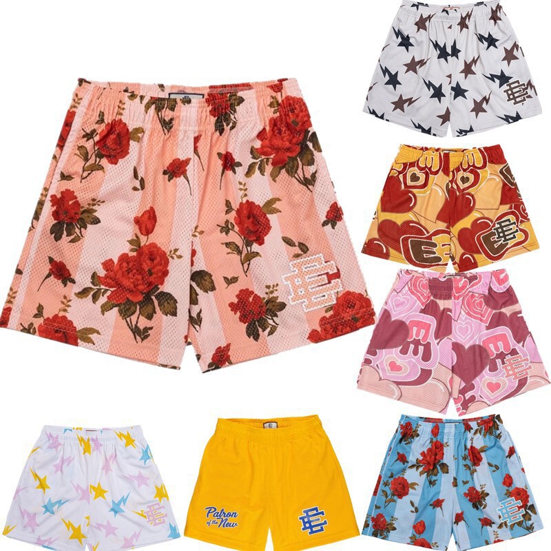 Cross-Border Hot Selling Summer Eric Emanuel Ee Basic 3D Shorts Men's Sports Beach Shorts