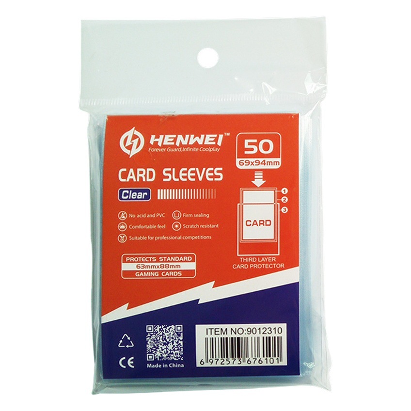恒威69*94透明マットカードスリーブ PTCGカードスリーブ ポケモン・マジック：ザ・ギャザリング用カードプロテクター