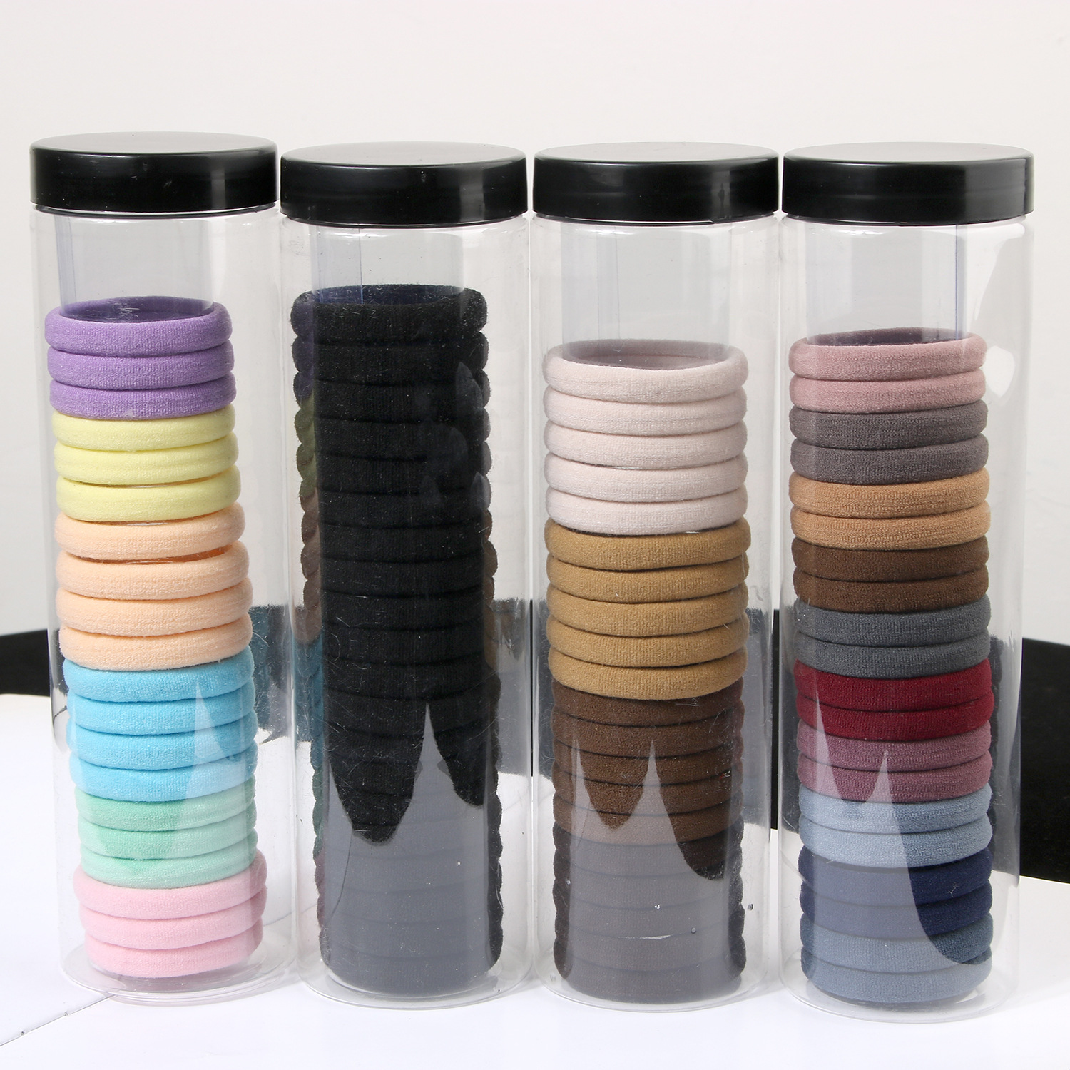 Barrel Towel Seamless High Elastic Hair Ring Rope 20 Pieces Set display picture 1