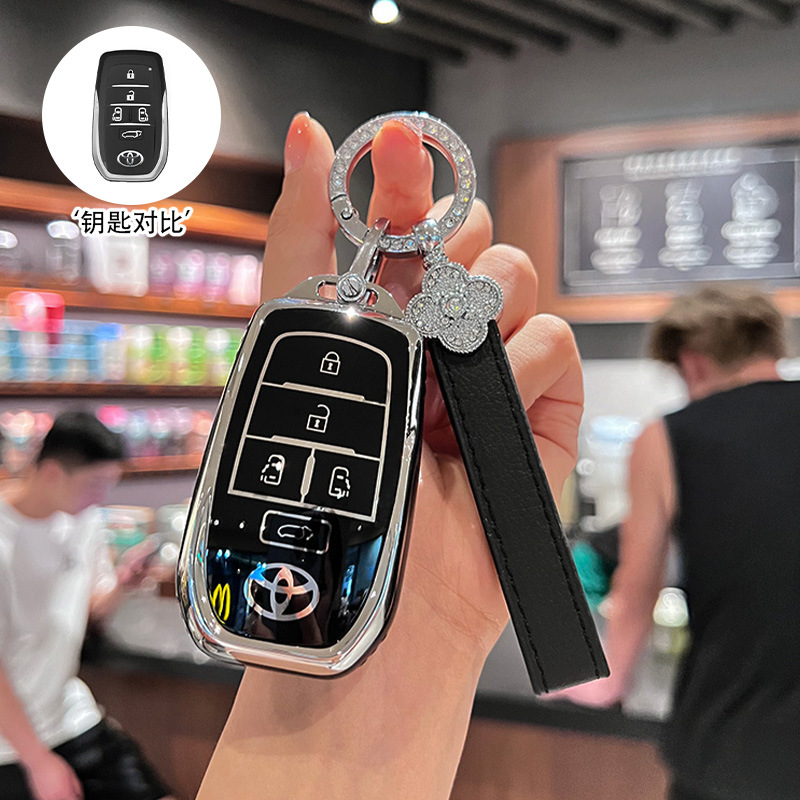 C타입 [Jingyao 블랙] 싱글백 + 행운의 네잎 클로버 로프