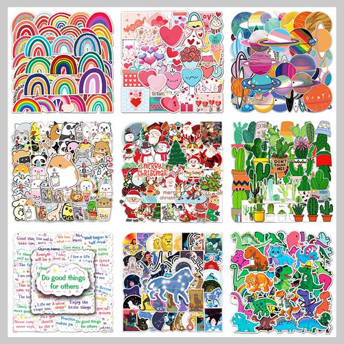 50 pieces of cross-border fresh graffiti creative cartoon Guka hand account decoration waterproof stickers wholesale luggage stickers
