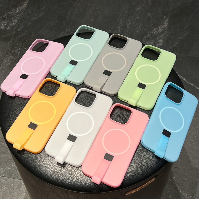 适用iphone17果冻糖果小尾巴磁吸手机壳苹果16PROMAX一体挂绳护套|undefined