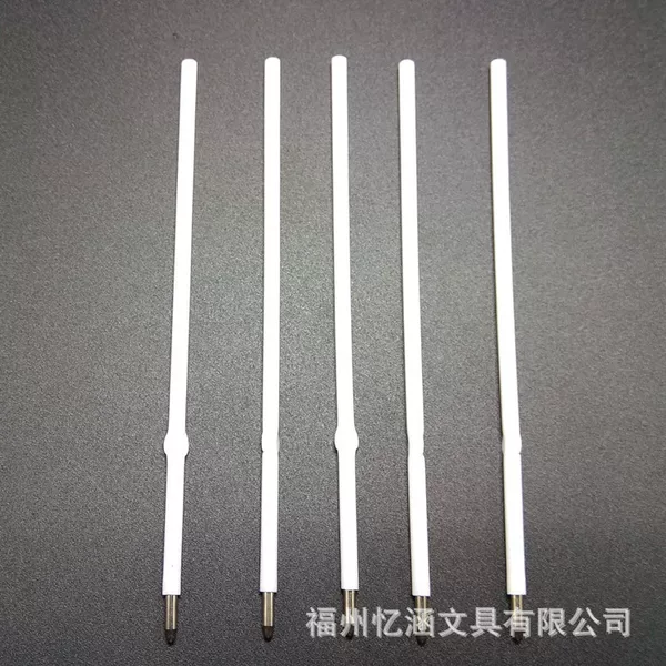13CM long diameter 2.8MM thin tube white ball point pen core 0.7 transparent tube neutral refill 0.5 smooth and smooth