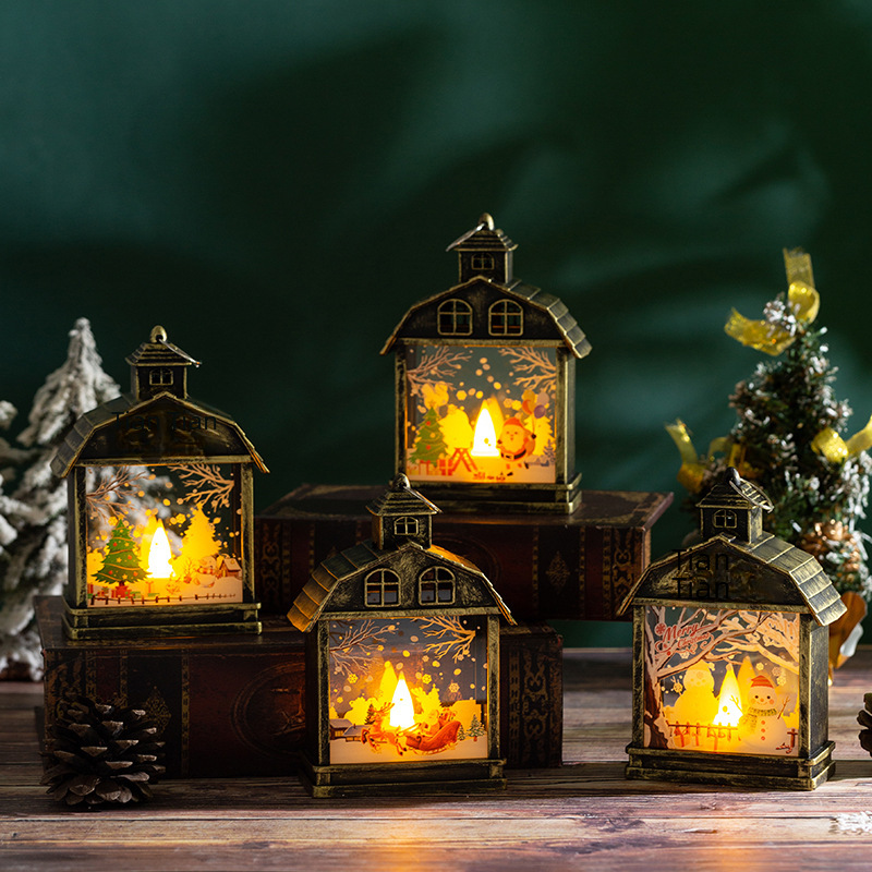 Christmas decorations retro portable night light LED ornaments Christmas tree ornaments cross-border window creative props_voghion.com