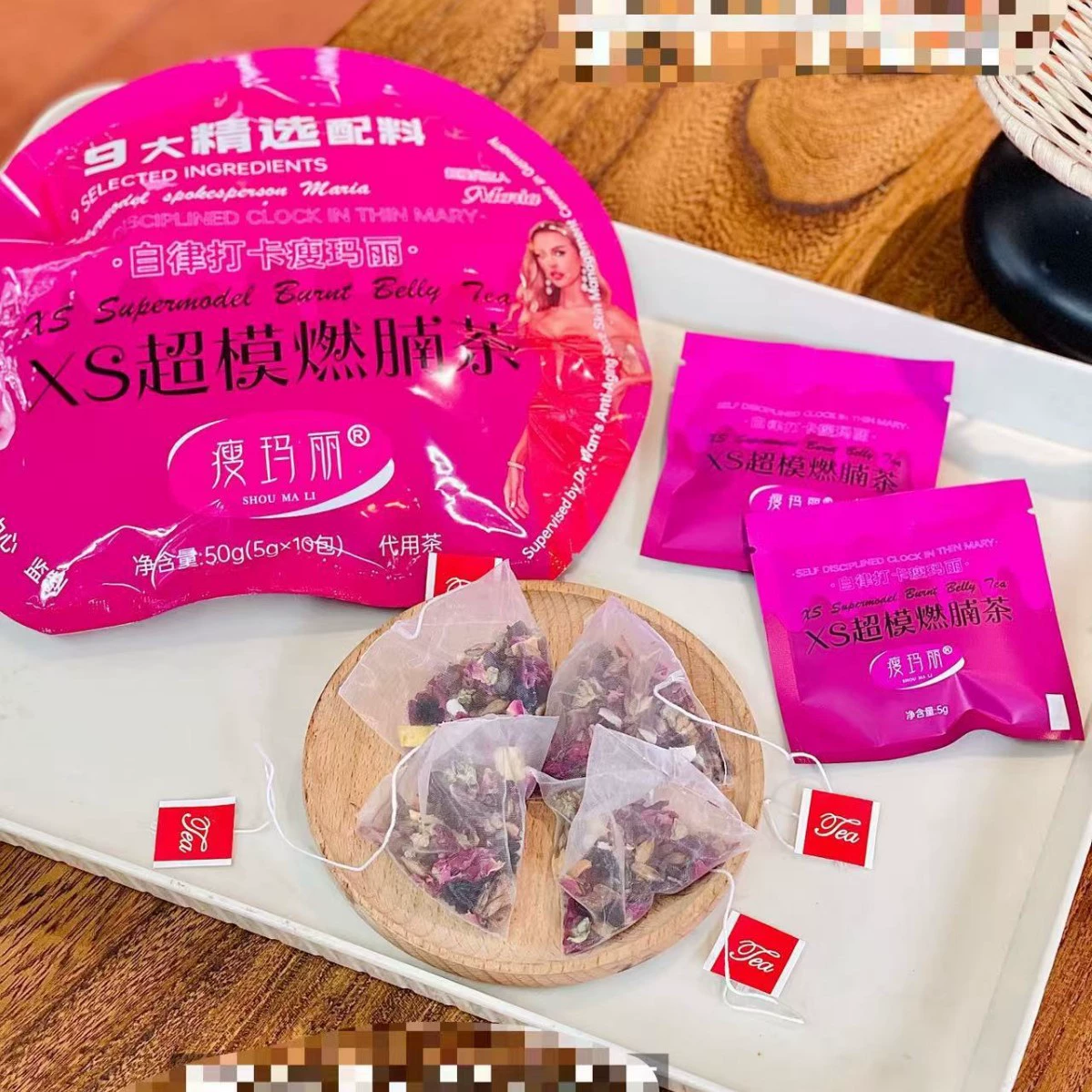 Чай Skinny Mary XS Supermodel для сжигания живота, 5 г*10 упаковок