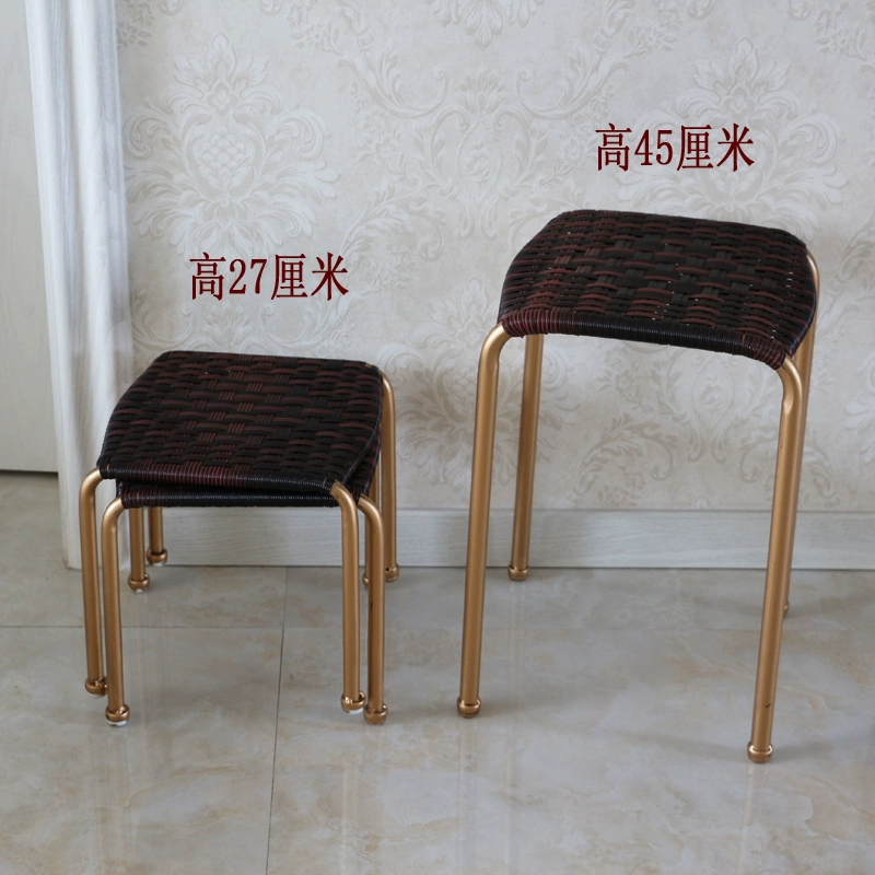 Табурет из ротанга пластиковый стильный обеденный стол табурет из ротанга