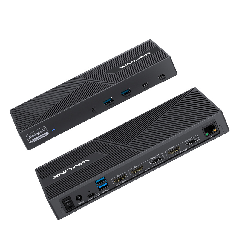 WavlinK with 100w PD Charging DocKing Station 4K 3 Monitor Laptop DocKing Station