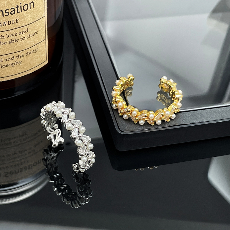 Offener Kupferring Für Damen Mit Zirkonia Im Luxus Design_voghion.com