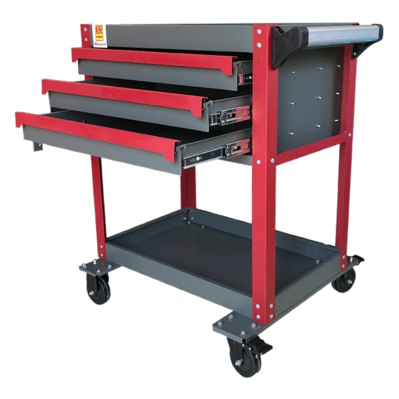 Taller industrial herramienta de reparación de automóviles reparación multi-funcional carro engrosado móvil mano empuje piezas coche multi-capa rack