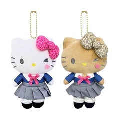 日系平成ギャルJK服ぬいぐるみ小銭入れストラップ人形ストラップ