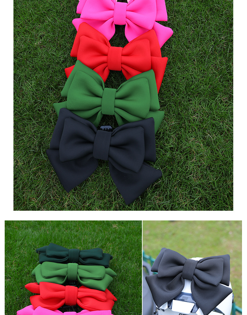 Helmet Decorations Cartoon Bow Motorcycle Electric Vehicle Helmet Accessories Multi-Color Bow Ready Stock Wholesale