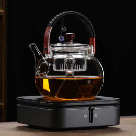 加厚玻璃煮茶壶套组家用电陶炉蒸汽煮茶器泡茶壶提梁壶保温烧水壶