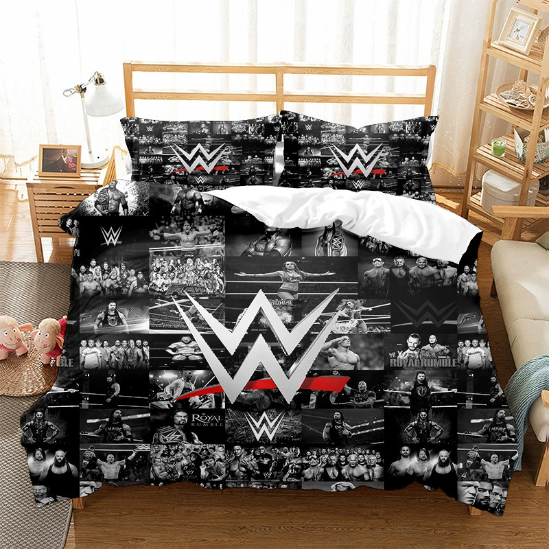 Кросс‑бордер три предмета набор постельного белья серии WWE wrestling можно печатать (для торговли за рубежом)